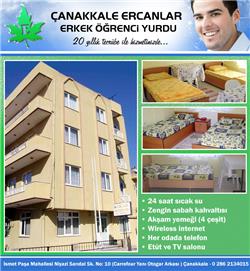 Ercanlar Erkek Öğrenci Yurdu - Çanakkale